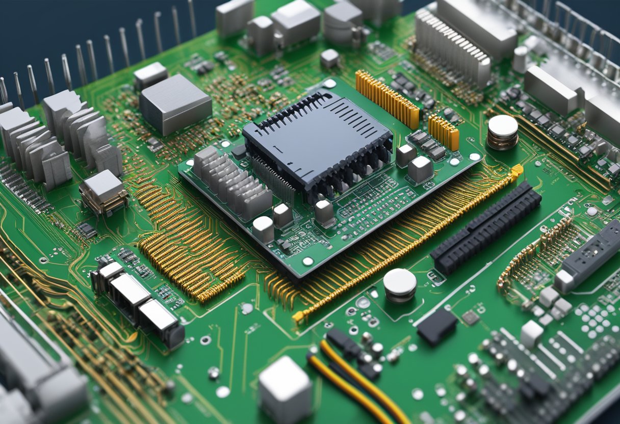 A PCB cable assembly with components and connectors arranged in a neat and organized manner, ready for integration into an electronic device