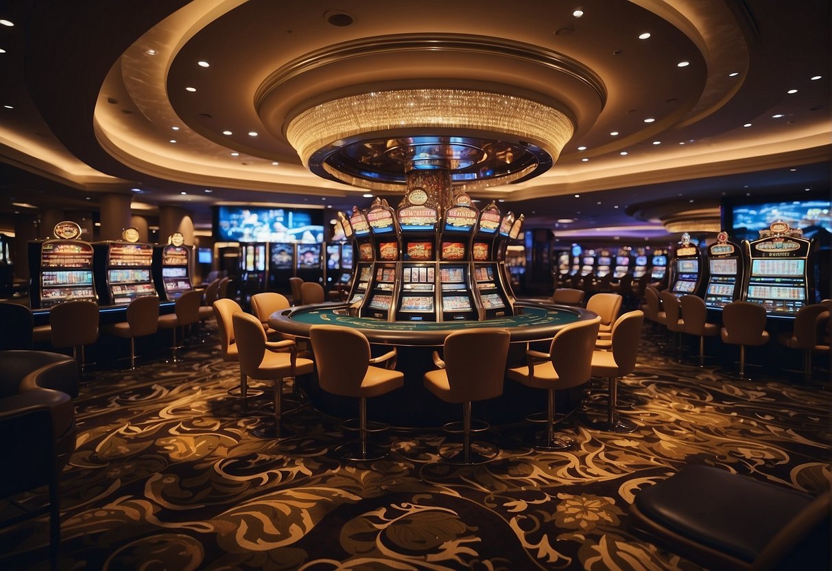 A casino platform with various operators, logos, and bonus offers displayed