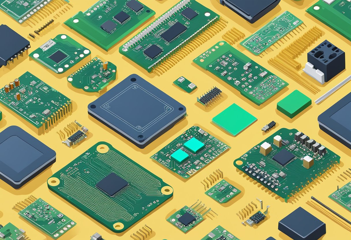 PCB components being assembled according to IPC standards