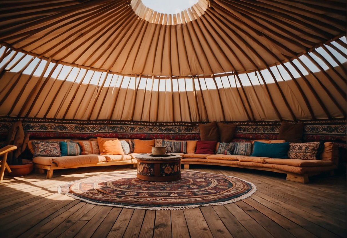A yurt cover withstands elements, aging gracefully over time