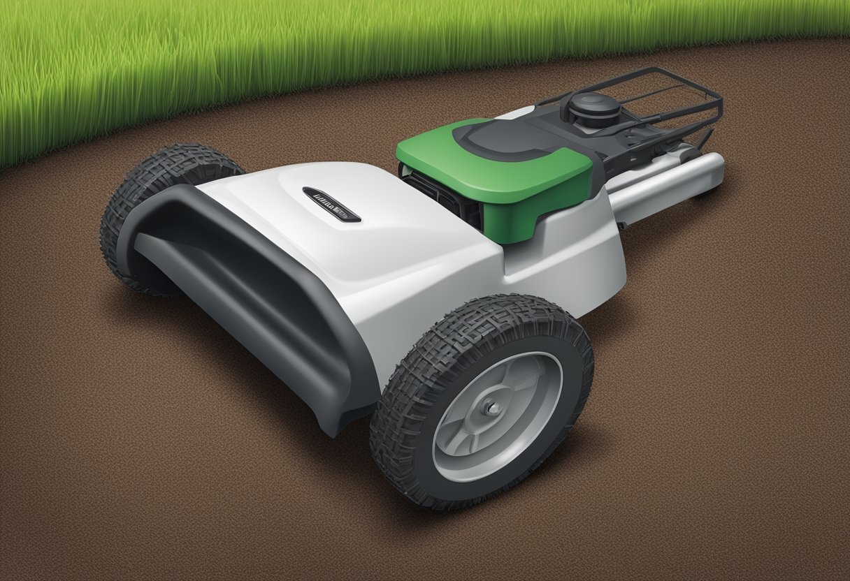 A mulch plug sits at the base of a lawnmower, ready to collect and distribute grass clippings for a healthier lawn