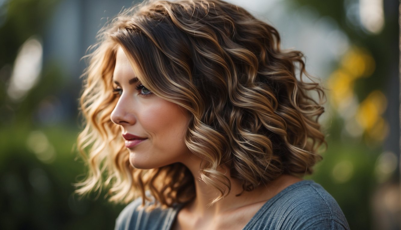 Thick wavy hair styled in trendy, personalized ways