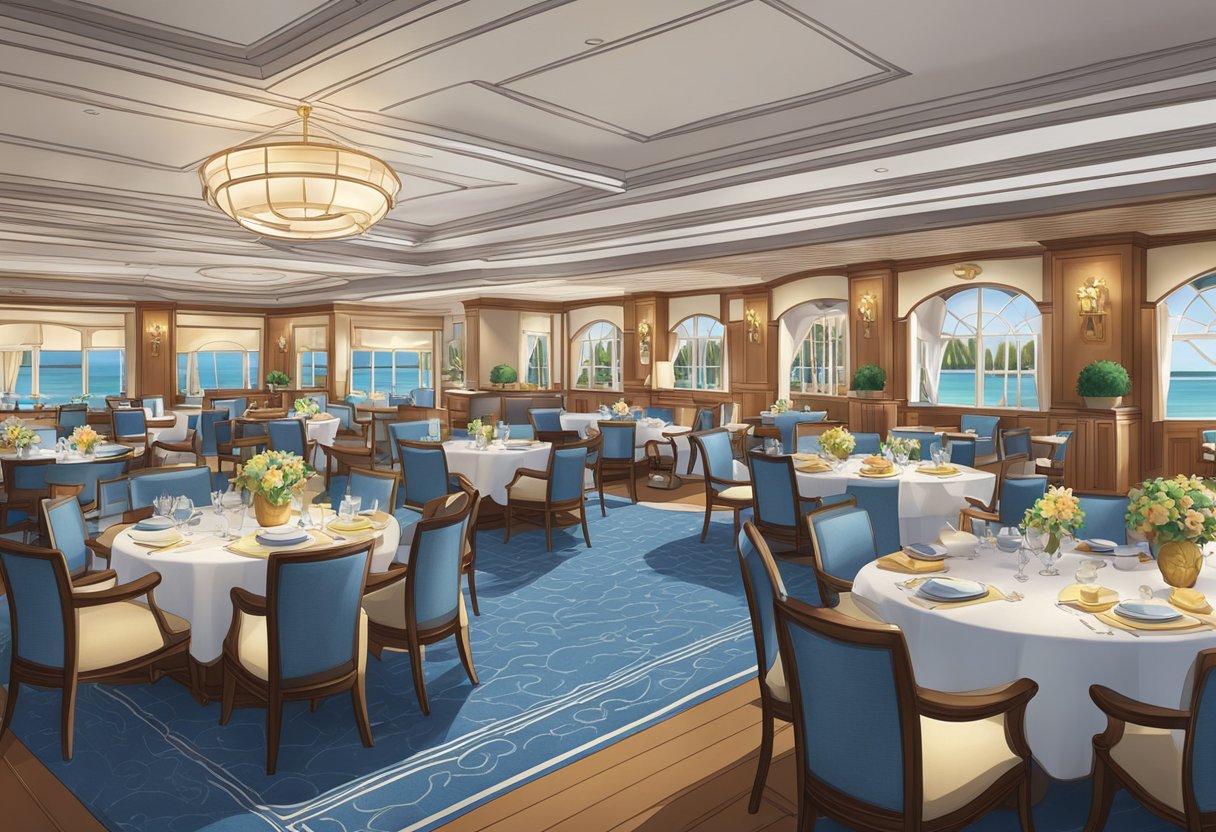 The Disney Yacht Club features elegant dining with nautical decor, while the Beach Club offers casual culinary experiences with a beachy atmosphere