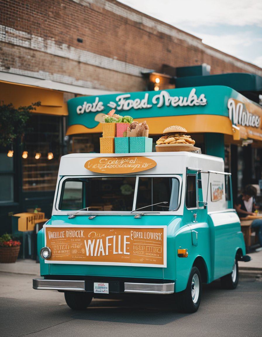 Indulge in sweet and savory delights with Waffle Chic - one of the Unique Food Trucks in Waco!