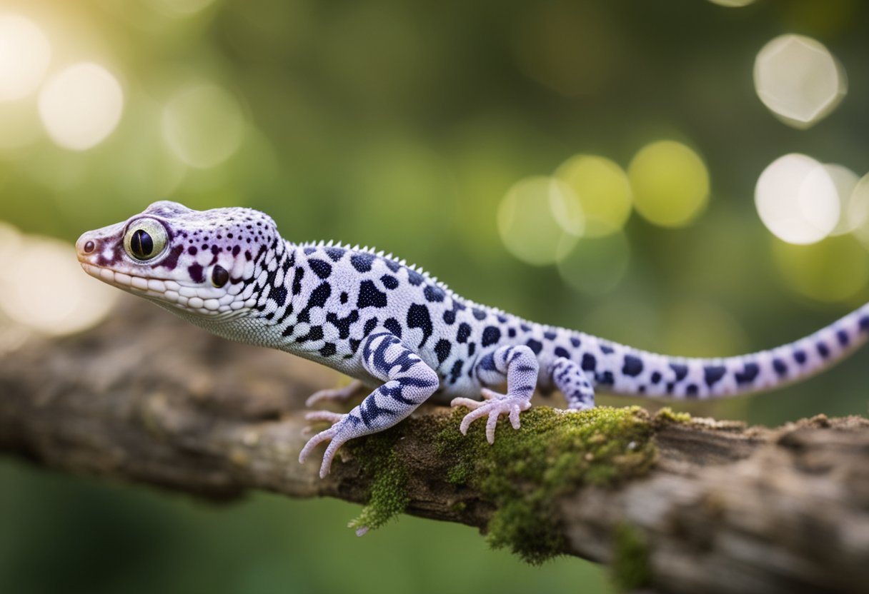 A tokay gecko bites a small animal, causing swelling and redness around the wound