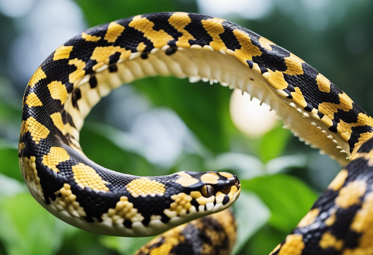Python's teeth grow and shed regularly, showing a process of development and regeneration