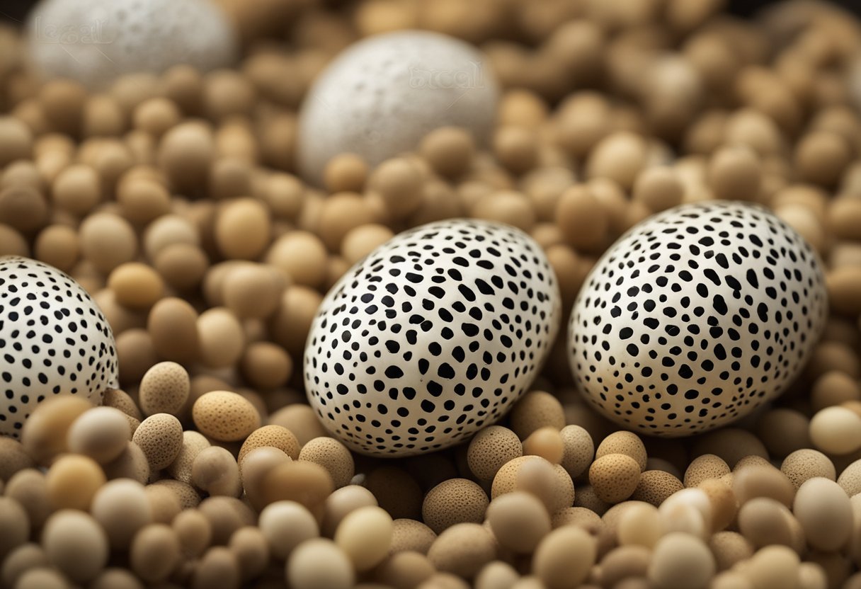 Leopard gecko eggs labeled with legal and ethical considerations