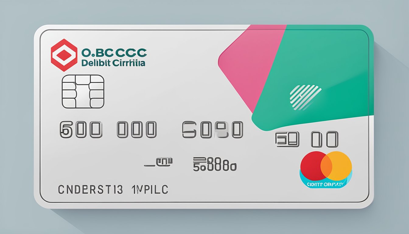 A hand holding an OCBC debit card with text "Eligibility Criteria apply" in Singapore