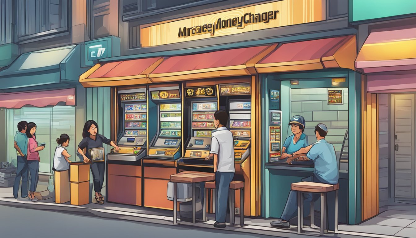 The arcade money changer in Singapore operates during regular business hours and is easily accessible to customers