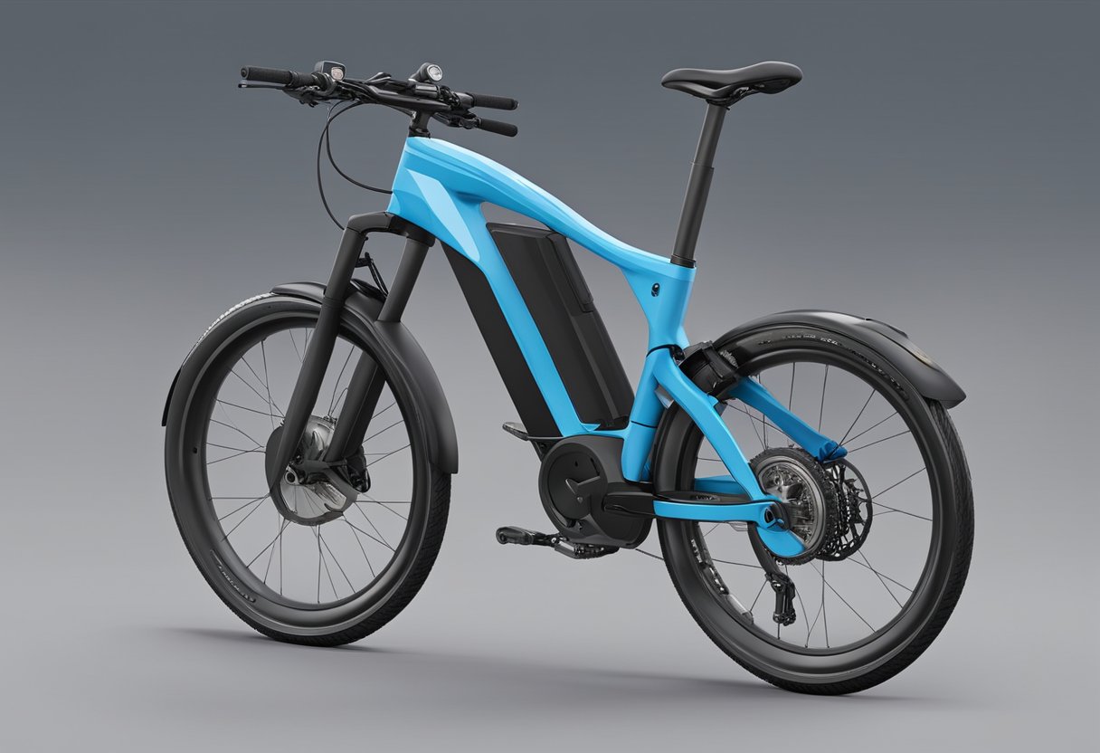 An ebike battery lasts for several hours, powering the bike's motor and allowing for extended travel distances