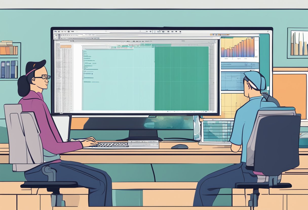 A computer screen displays an error message: "Bad CPU type in executable." A puzzled expression appears on the face of a person sitting at the desk