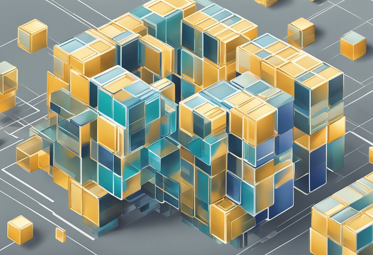 A digital transfer symbolized by two interconnected blocks: "Proof of Transfer - POX" and "Stacks - STX."