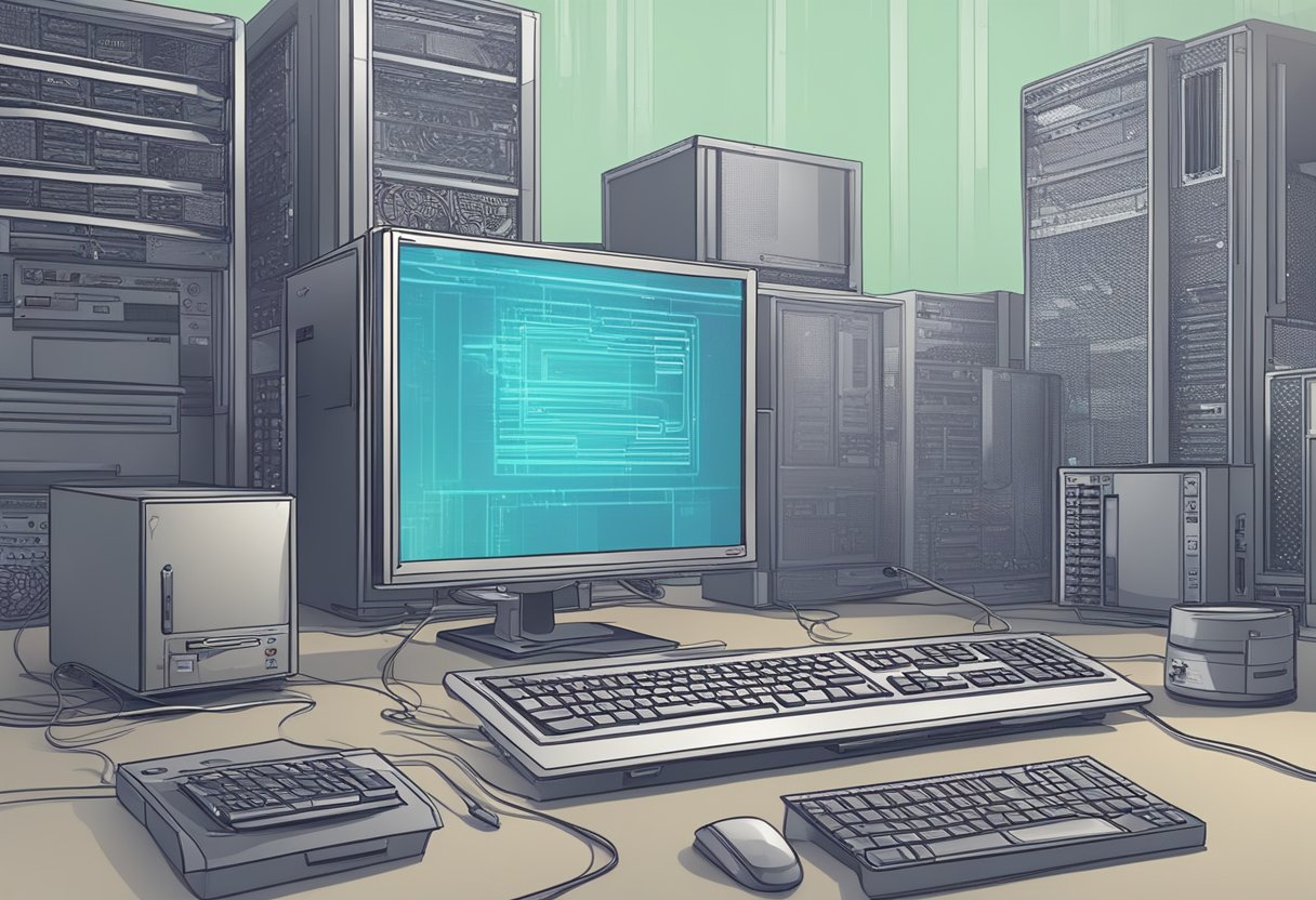 A computer with a slow CPU struggles to keep up with processing demands, leading to choppy and laggy graphics on the screen