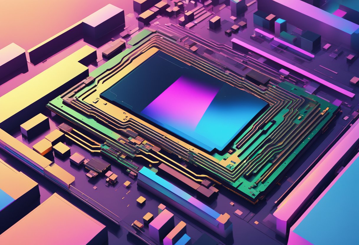 A brand new GPU displaying artifacting, with distorted and glitched pixels on the screen