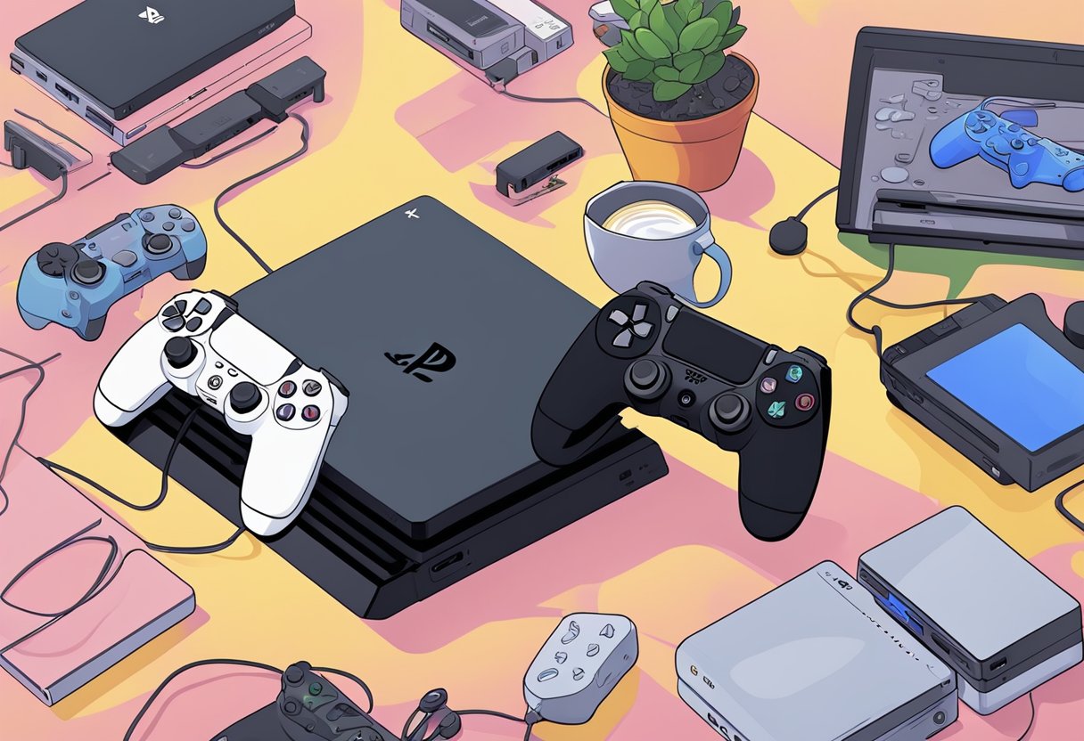 PS4 and PS5 consoles connect, playing GTA together