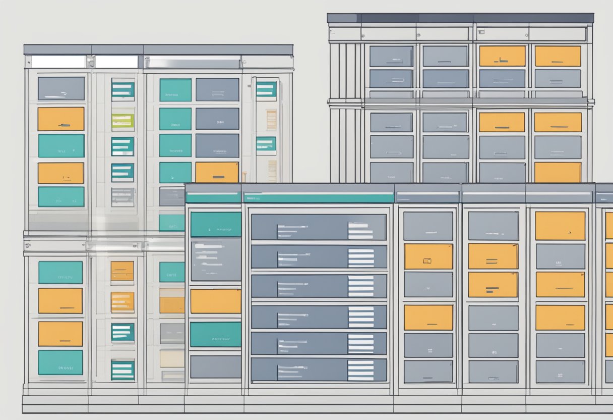 A SharePoint list and library structure with columns being rearranged