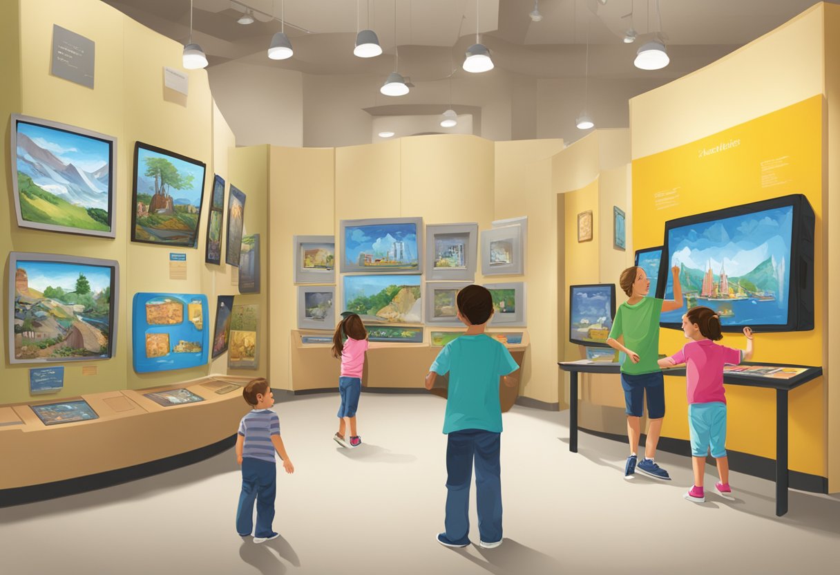 Children explore interactive exhibits at Bellevue's museums and educational spots
