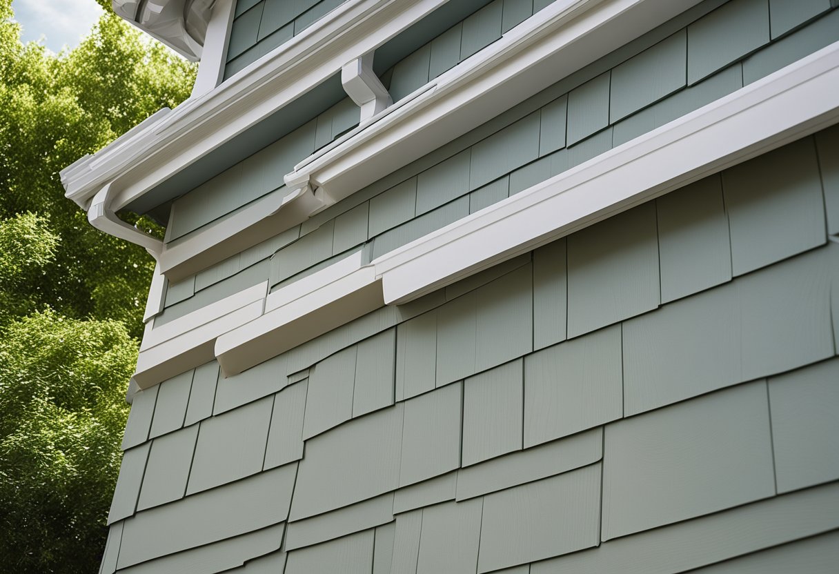 Hardie board siding: durable, fire-resistant, low maintenance. Illustrate a house with clean, textured siding, showcasing its strength and longevity
