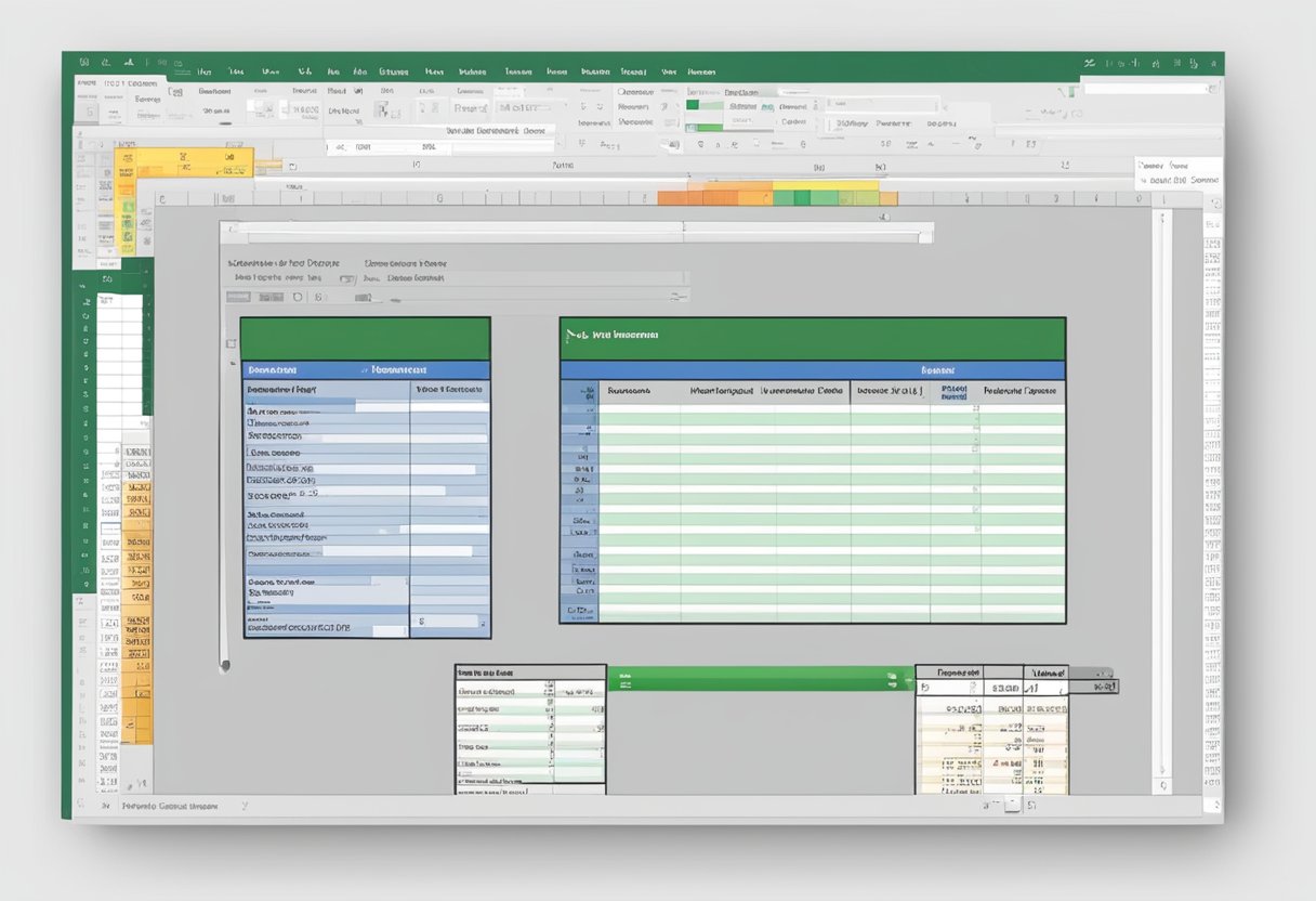 A computer screen displaying an Excel spreadsheet with "First Name" and "Last Name" columns highlighted. A mouse pointer hovers over the "Combine" function in the toolbar