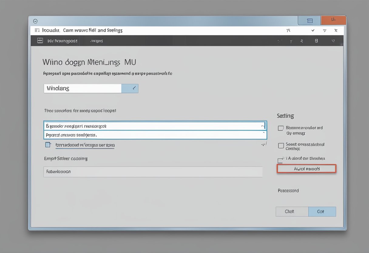 A computer screen displaying the Windows 10 settings menu with the "Auto Login" option selected and the password field empty