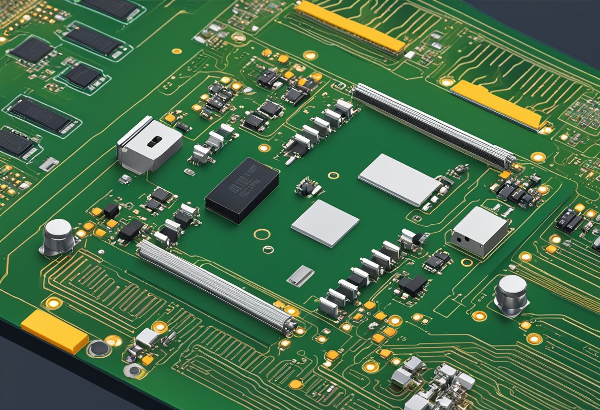 Components placed on PCB according to design rules, ensuring proper spacing and alignment for efficient assembly and functionality