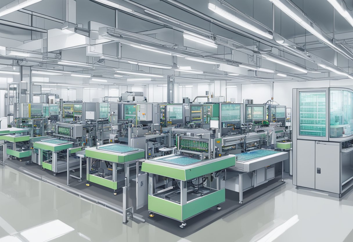PCB assembly machines and tools in a clean, well-lit Singapore factory