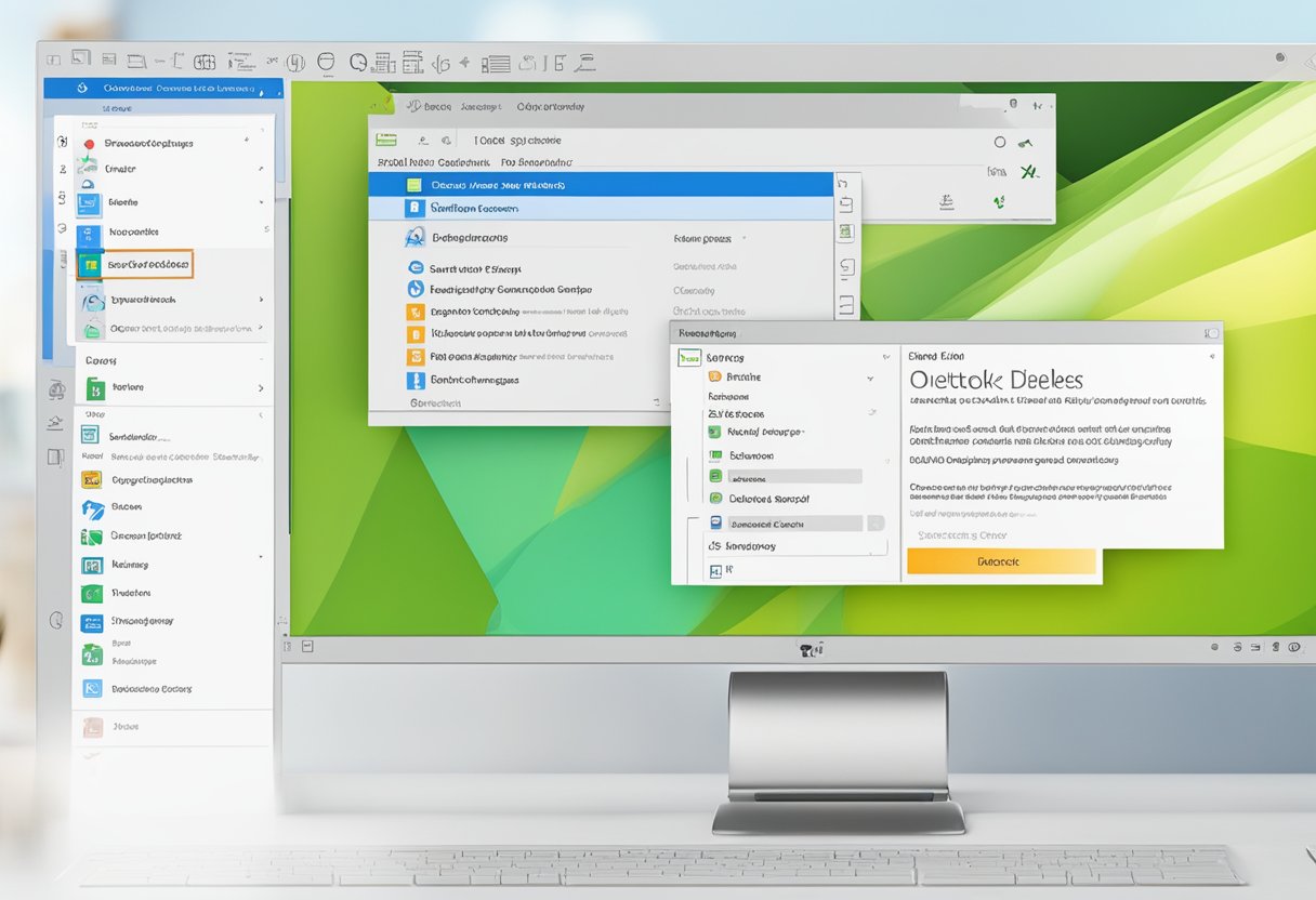 A computer screen displaying Outlook's settings with the "Delete Confirmation" feature being disabled