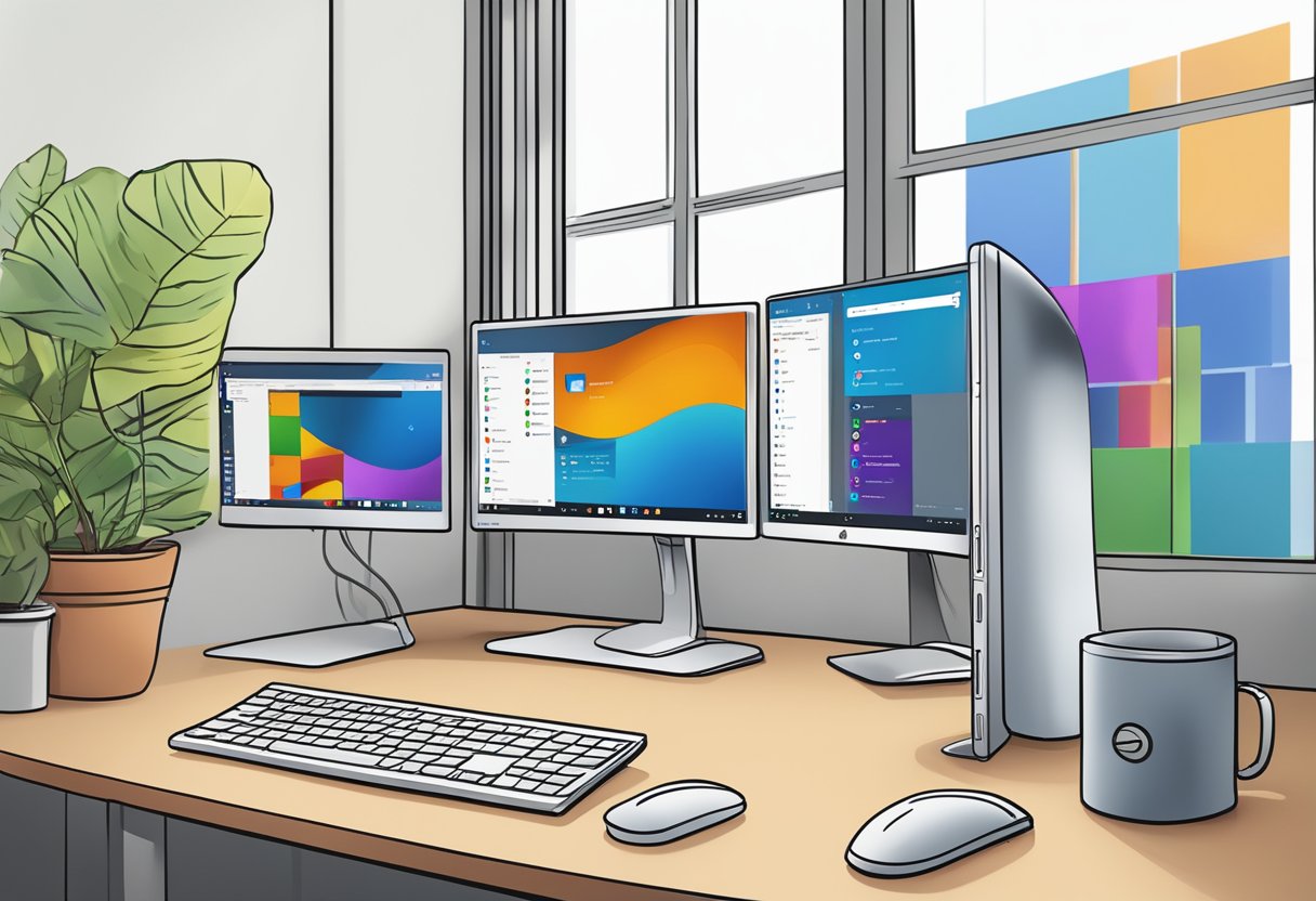 A computer screen showing a Windows 10 desktop with the Quick Access feature disabled