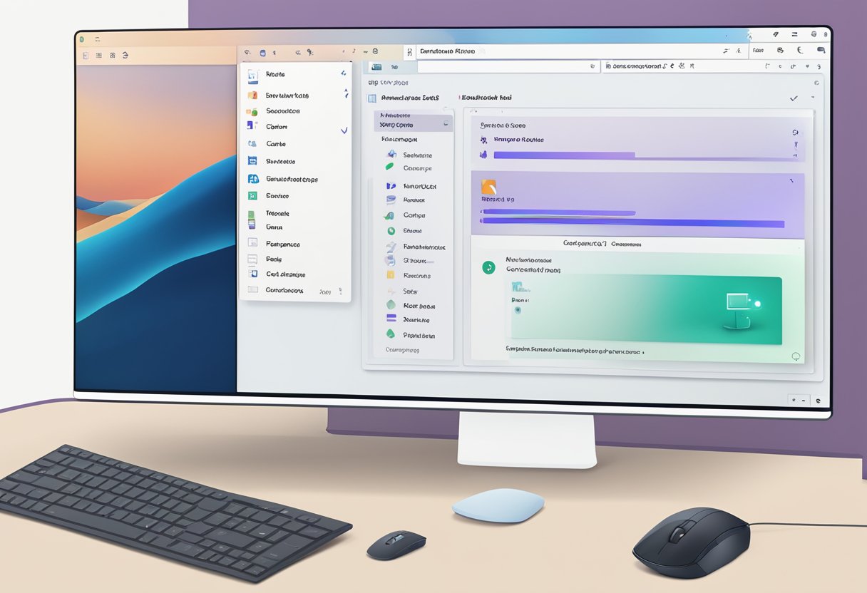 A computer screen displaying the Windows 11 desktop with a mouse cursor hovering over the "Quick Access" icon, while a menu with the option to disable it is open