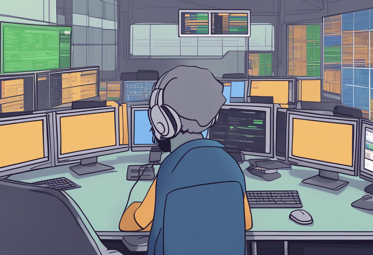 A computer screen displays a "packet loss" error message on a Discord chat window, with a frustrated user staring at the screen