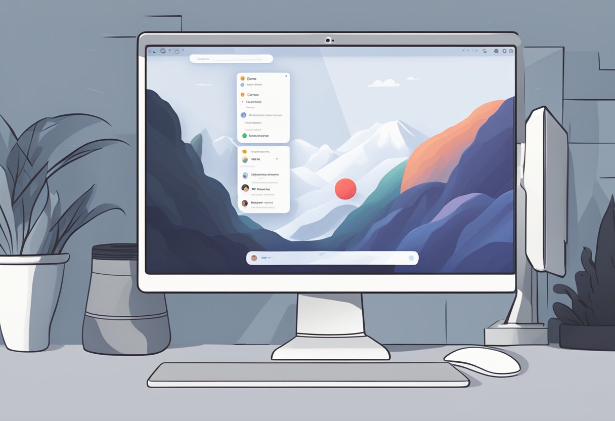A computer screen with the Discord app open, showing a persistent red dot notification that does not disappear