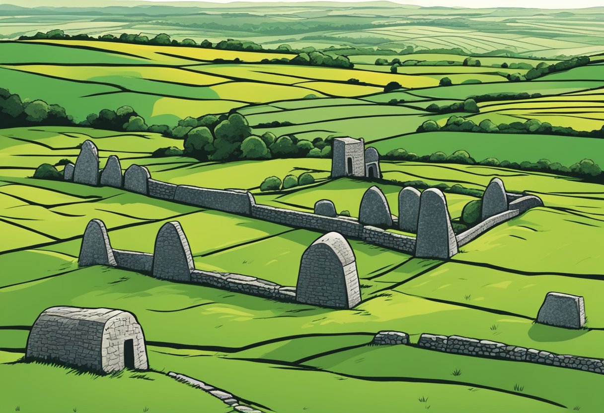 The rolling green hills of County Meath are dotted with ancient tombs, their weathered stones standing as silent monuments to the past