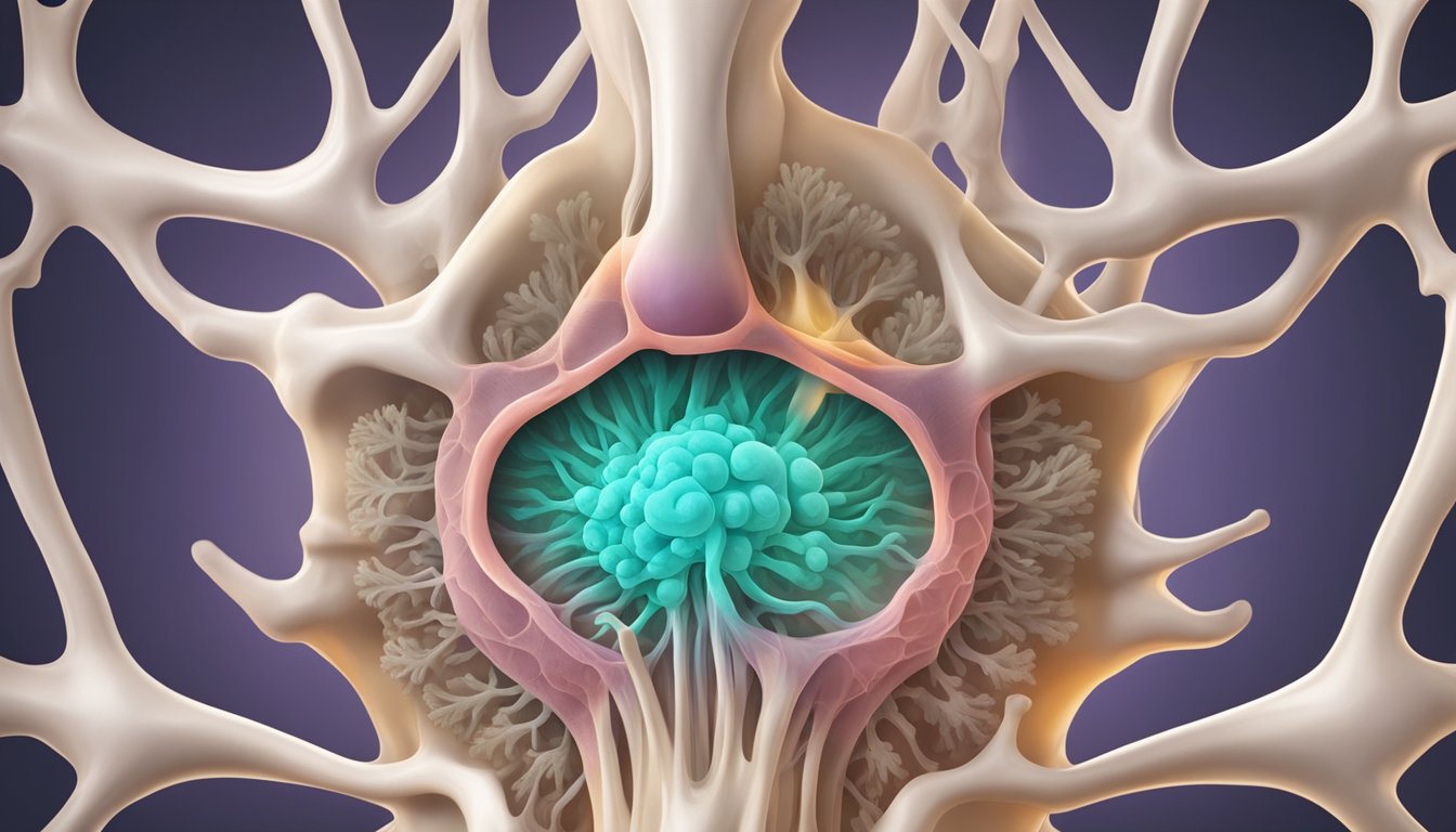 A mold spore enters the nasal passage, triggering an immune response. The body releases histamines, causing inflammation and congestion in the sinuses
