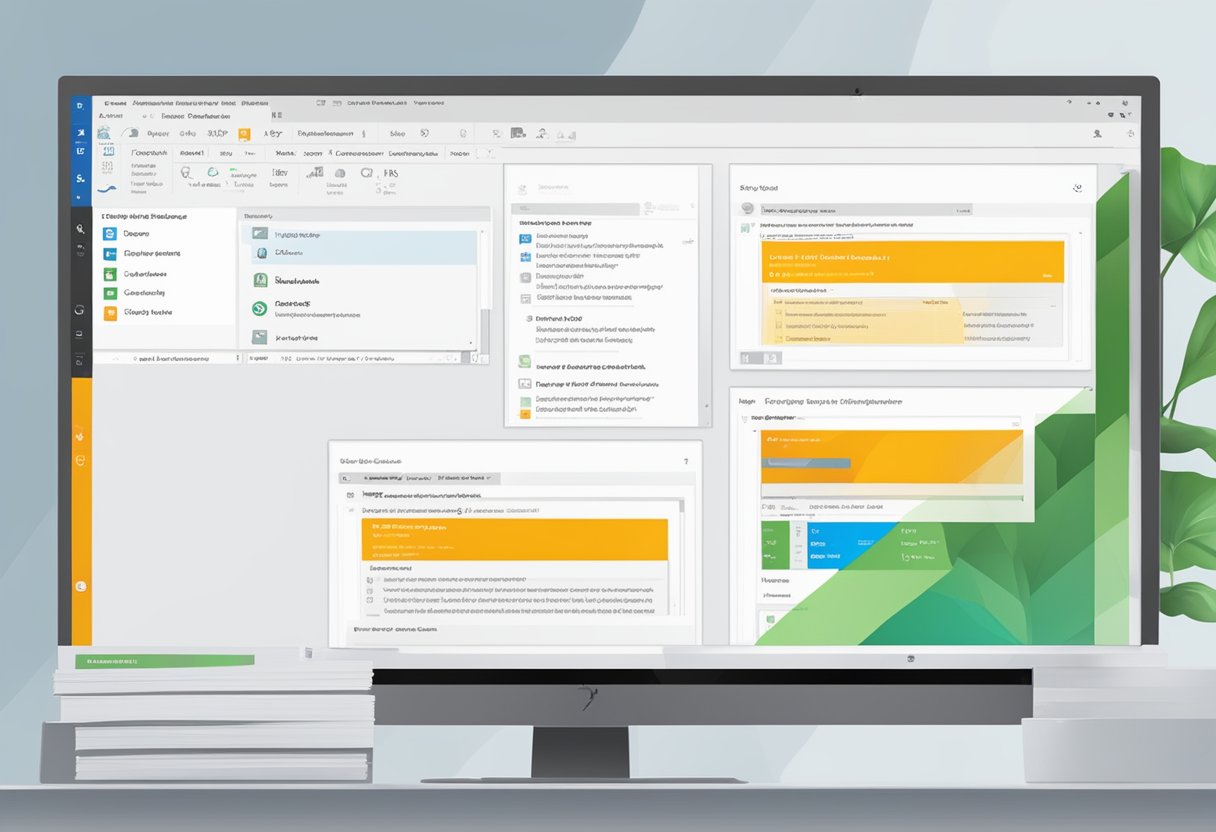 A computer screen displaying the SharePoint Online interface with a file selected and a "duplicate" option highlighted in the menu