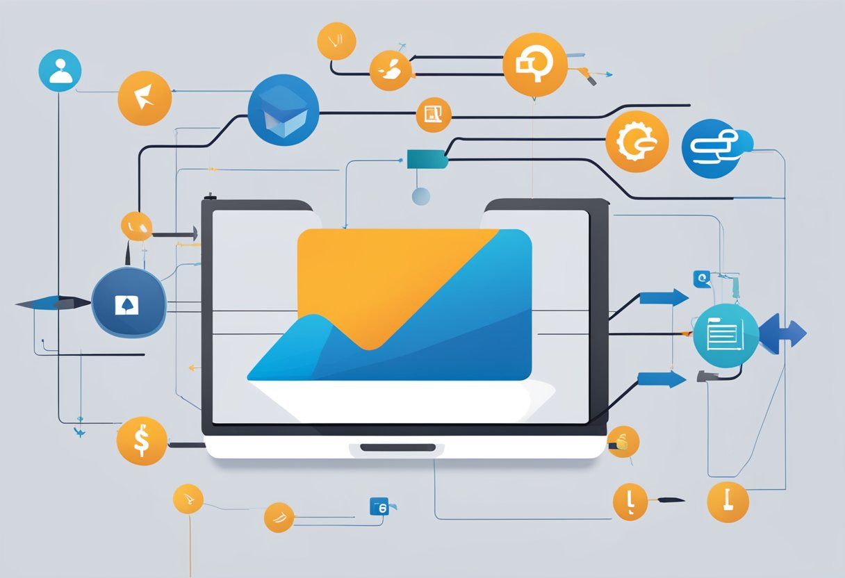 Yammer logo embedded on SharePoint page. Integration shown with arrows or connection lines