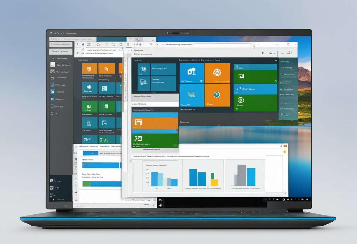A computer screen displaying the Windows 10 settings menu with the AHCI option highlighted and enabled