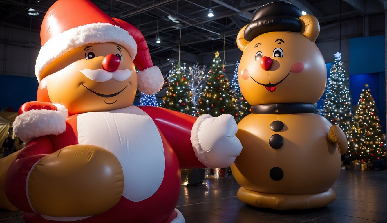 Christmas inflatables work by using a built-in fan to continuously blow air into the inflatable structure, allowing it to stay upright and inflated