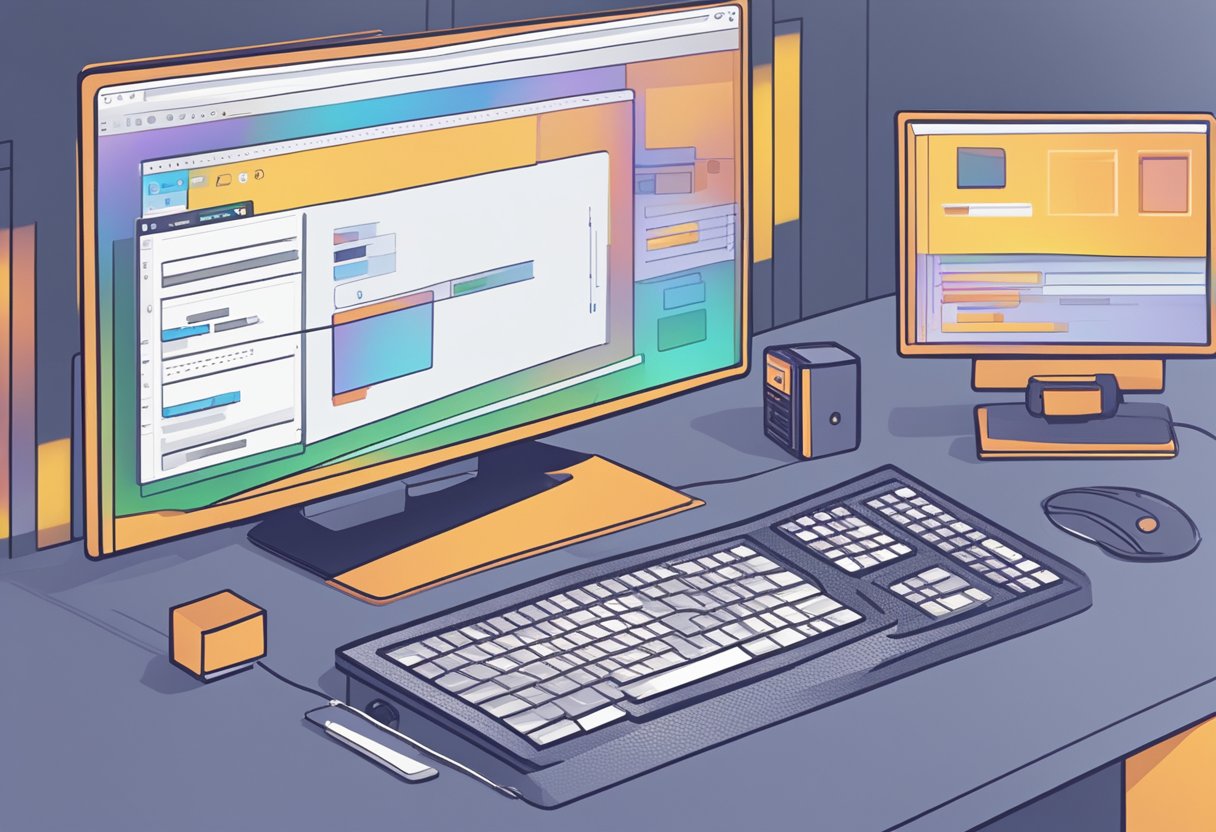 A computer monitor displaying the "Enable GPU Acceleration" option in After Effects settings. A mouse cursor hovers over the checkbox, ready to click
