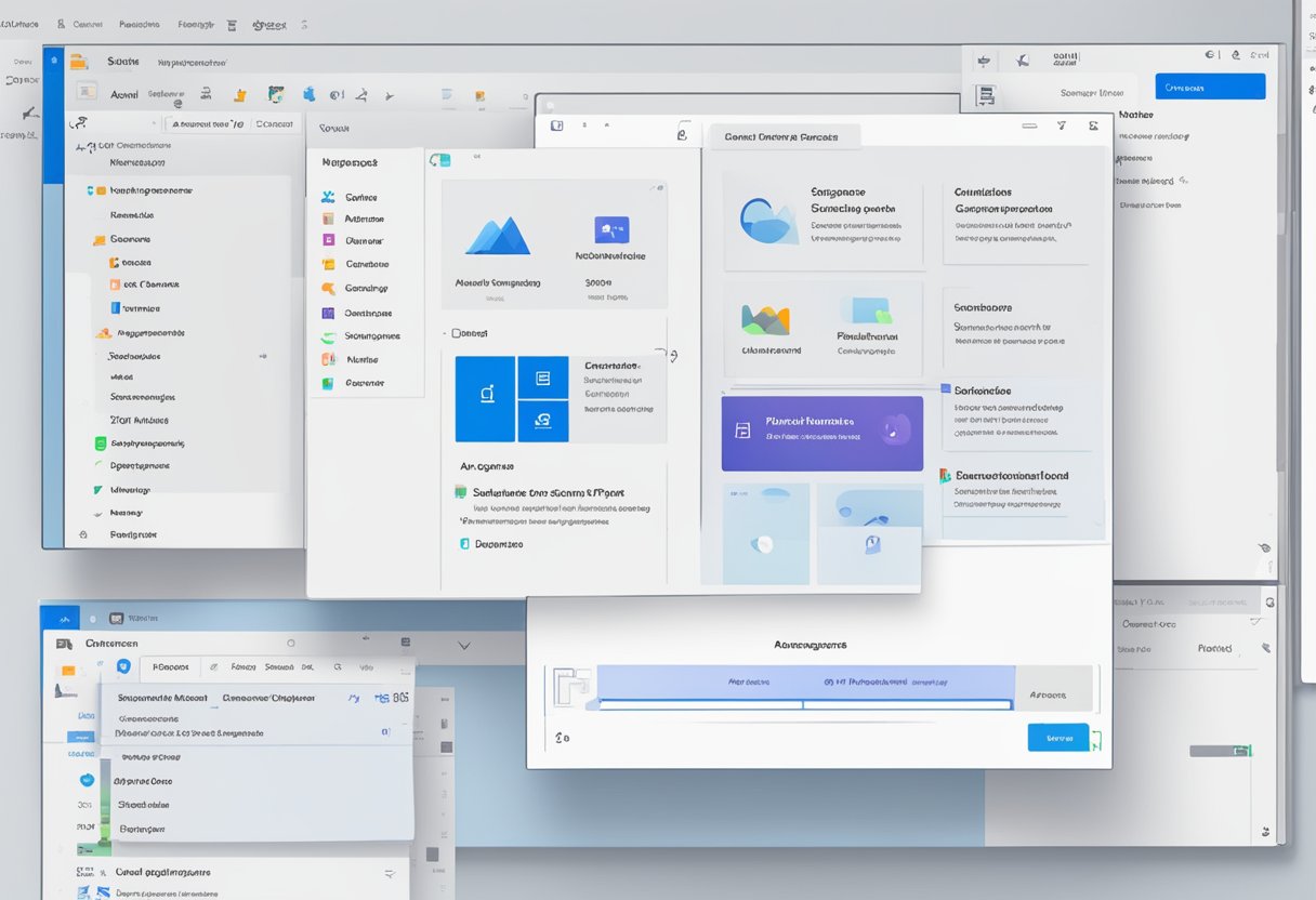 Windows 11 interface with "Startup Programs" menu open. Mouse cursor hovers over options to enable or disable programs. Clear and modern design