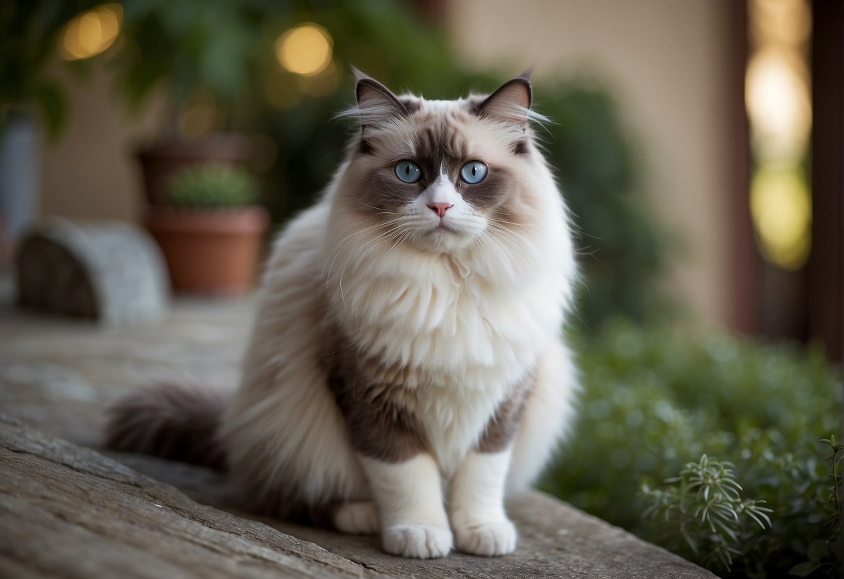 Ragdoll cats originated from California in the 1960s. They have a semi-long fur coat and come in various colors and patterns