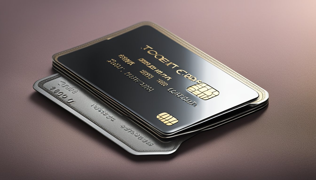 A sleek metal credit card sits on a luxurious velvet surface, with the words "Top Metal Credit Cards for the Discerning Spender" elegantly engraved on it