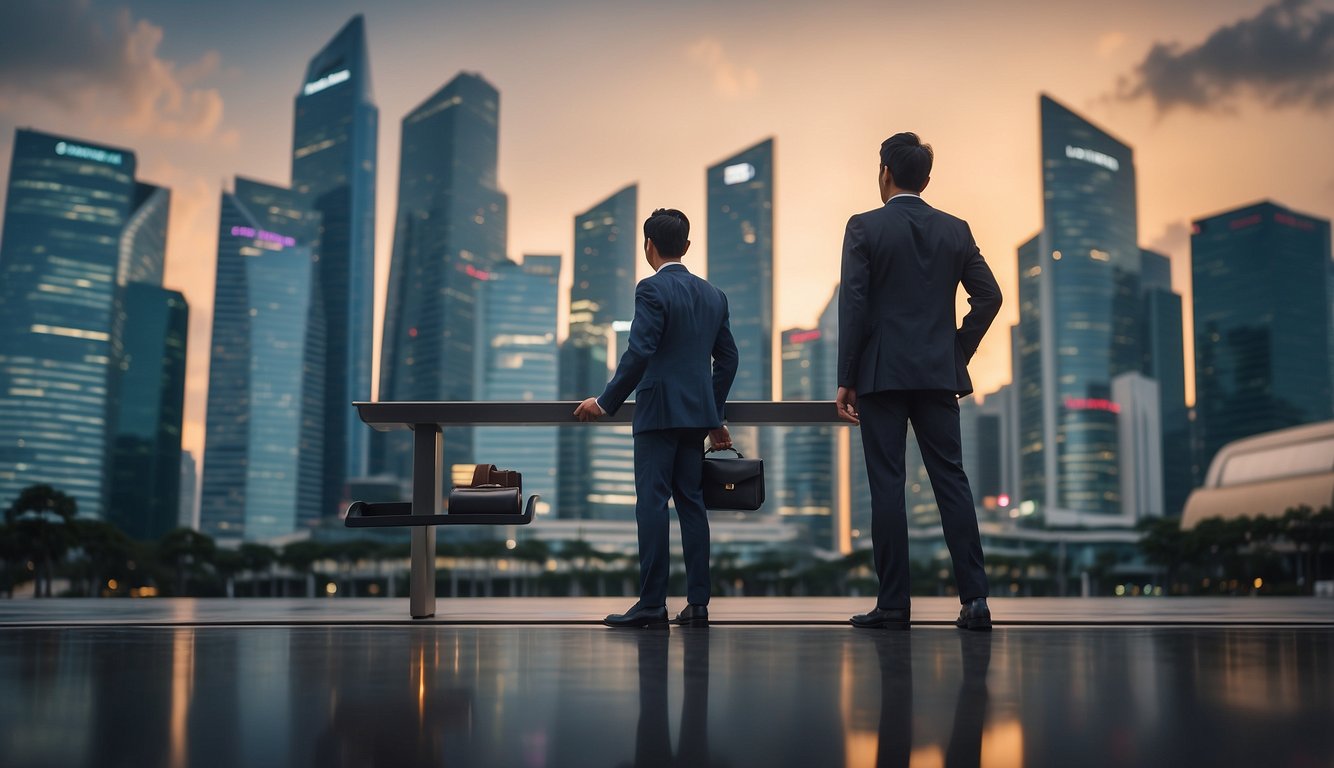 Two entities face off in a financial landscape: licensed money lenders and banks in Singapore. The contrast in their services and operations is evident