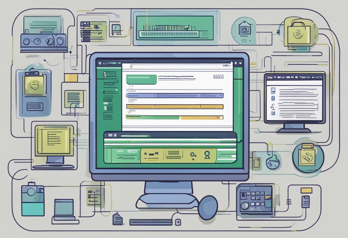 A computer screen with a message "Verifying Basic Audio Functions fix audio service not responding" displayed, with various audio icons and settings visible