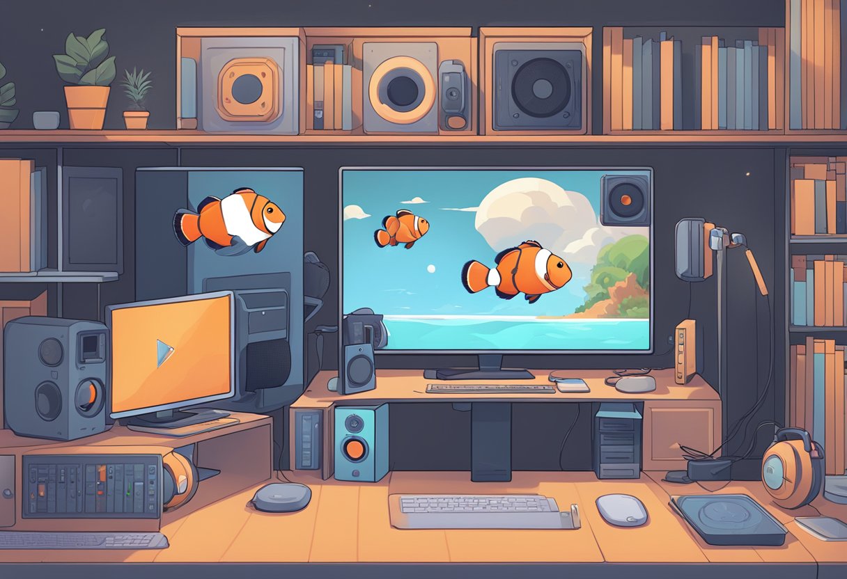 The clownfish music player is being fixed in Discord. System requirements are being checked