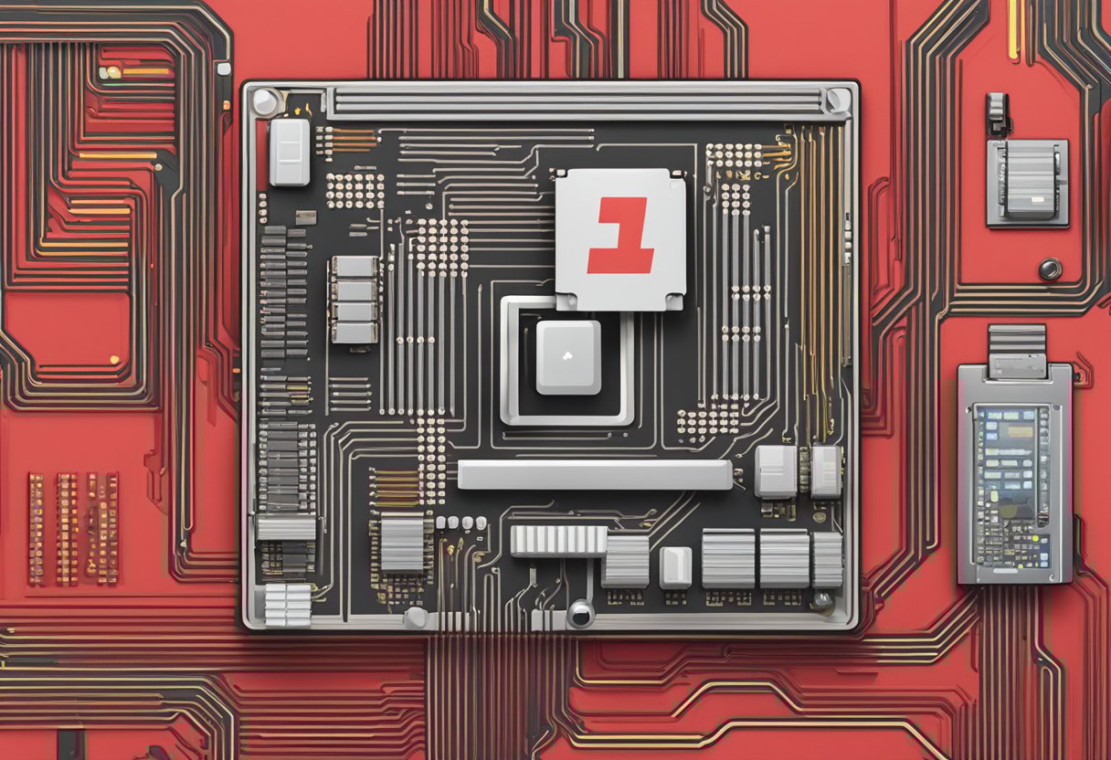 Discord logo with red exclamation mark over high CPU usage percentage