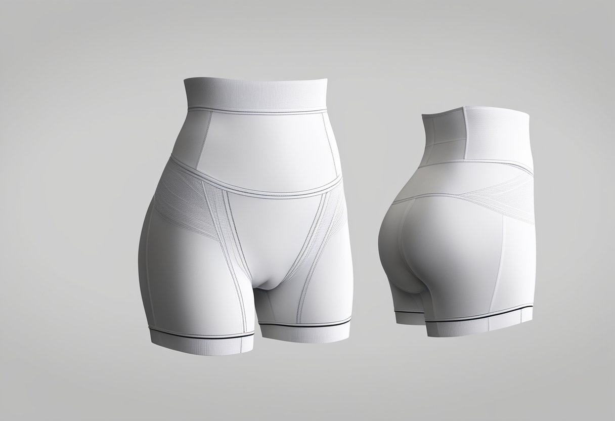 Bamboo high waist underwear displayed on a clean, white surface with emphasis on the waistband and seamless design