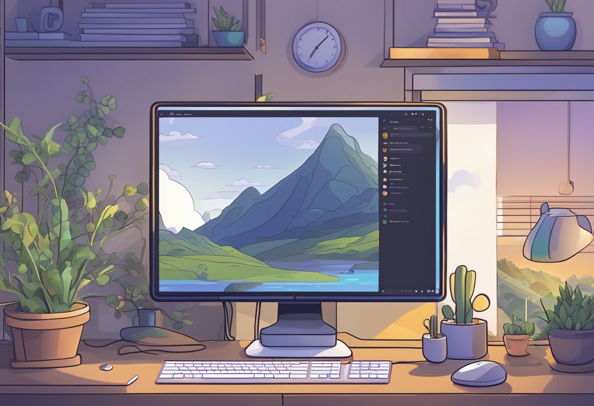 The computer screen displays the Discord Rich Presence feature fixed and working properly