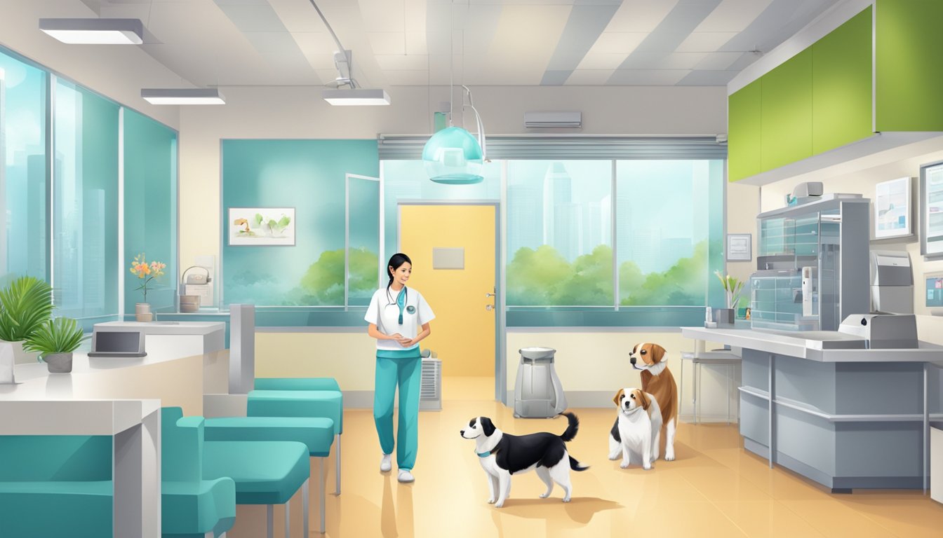 A friendly vet clinic in Singapore, with modern equipment and happy pets