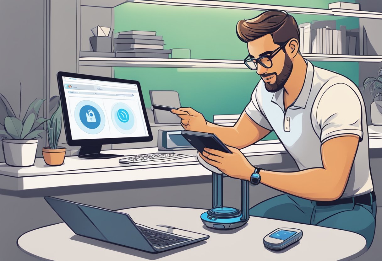 A person restarts the router and checks device settings to resolve Disney app connectivity issues on wifi