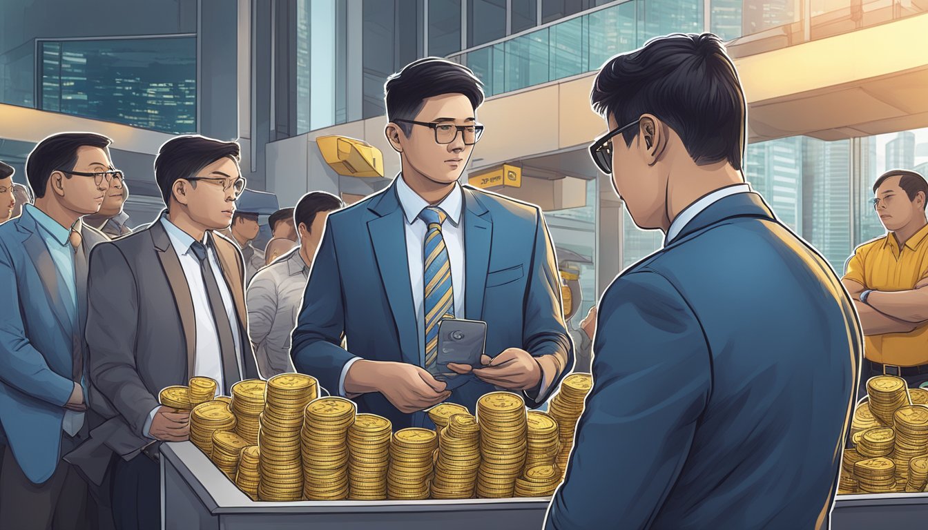 Investors trade bitcoin at a secure exchange in Singapore